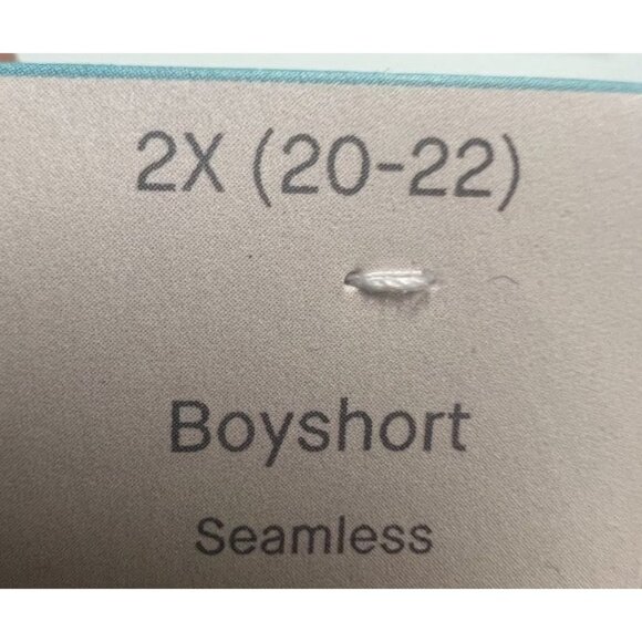 Auden 2X Plus Size Seamless Boy Shorts Womens Underwear - Picture 4 of 4